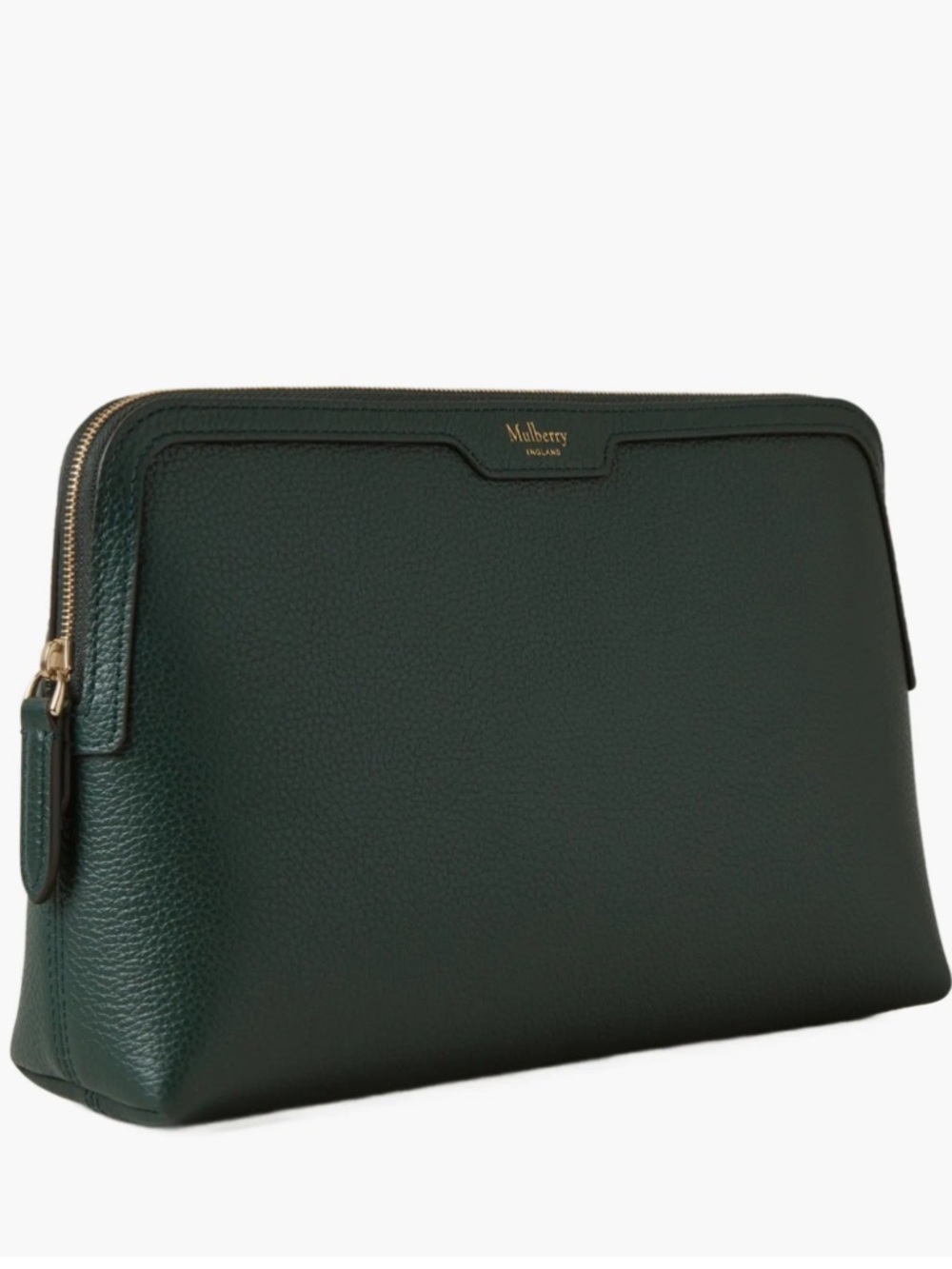 Medium Mulberry Leather Cosmetic Pouch